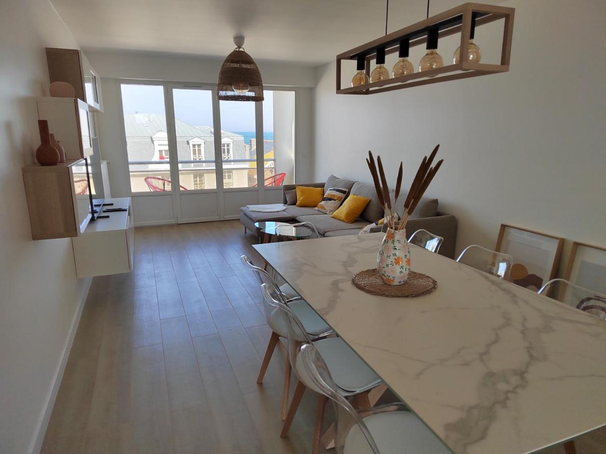Ker Romain - Sea View - 3 Bedrooms Appt Saint-Malo Zewnętrze zdjęcie